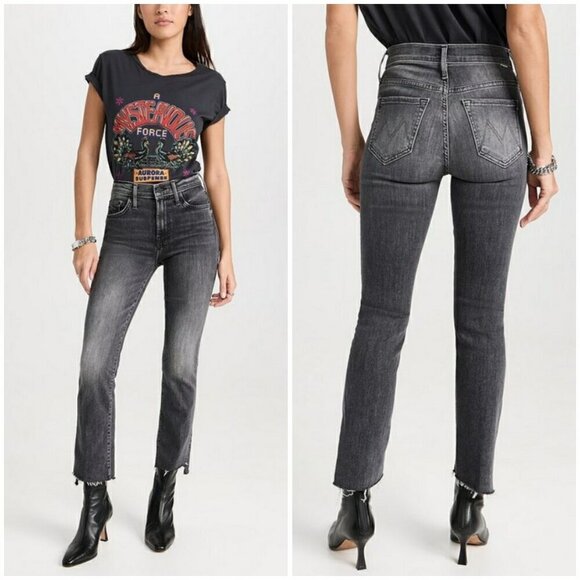 💕MOTHER💕 The Insider Crop Step Fray Jeans ~ Save Your Soul 33 NWT - Picture 7 of 16